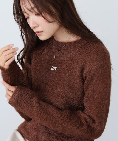 【Bab】シャギーシャイニーニット