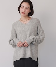 ヤクライクＶネックニットプルオーバー