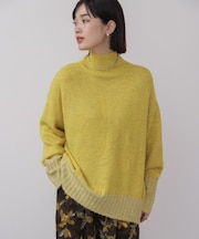 ＭＩＸ配色ストレッチニットプルオーバー