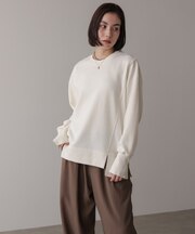 ウールライクメルトンプルオーバー