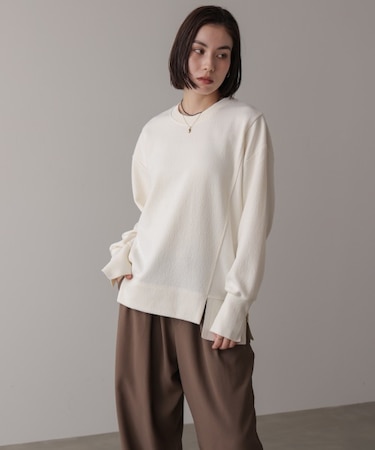 ウールライクメルトンプルオーバー