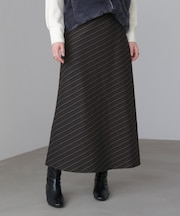 バイアスストライプタイト