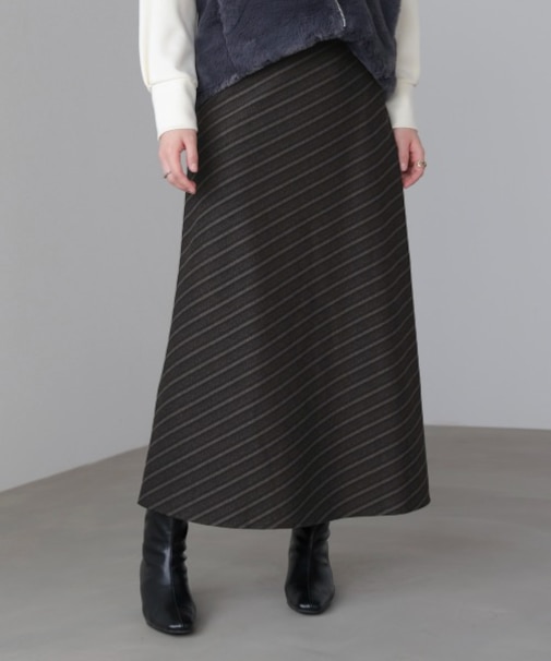 バイアスストライプタイト