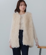 【Bab】プードルボアベスト