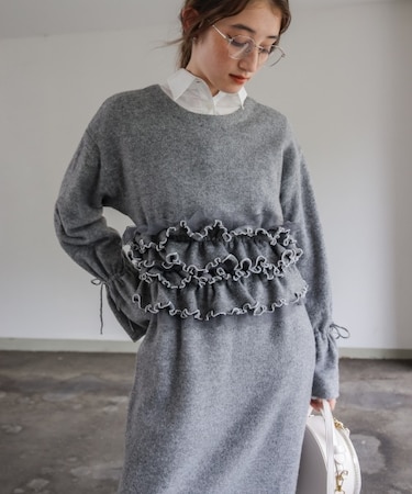 【Bab】ビスチェセットニットワンピース