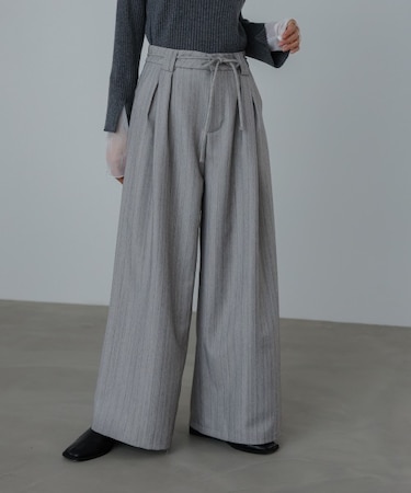 【Bab】ストライプヘリンボーンパンツ