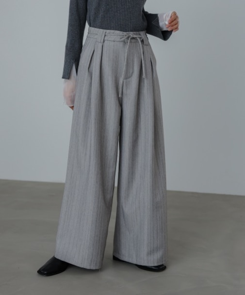 【Bab】ストライプヘリンボーンパンツ