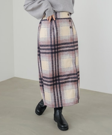 ウール調ストレッチタイトスカート