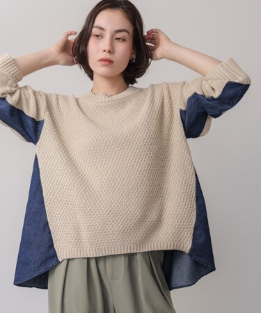 ﾃﾞﾆﾑｺﾝﾋﾞAﾗｲﾝニットPO