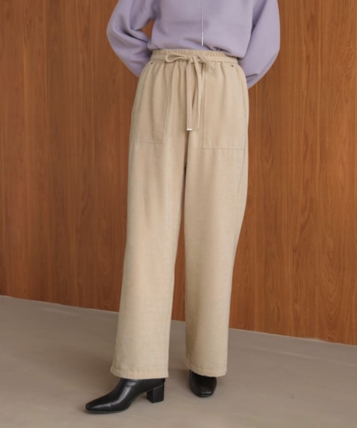 起毛リラックスパンツ