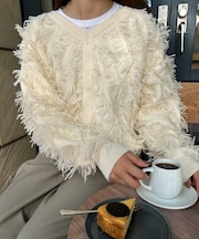 【Bab】前後2WAYシャギーニットトップス