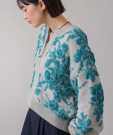 フラワーモールカーデ