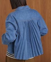 バックタックデニムジャケット