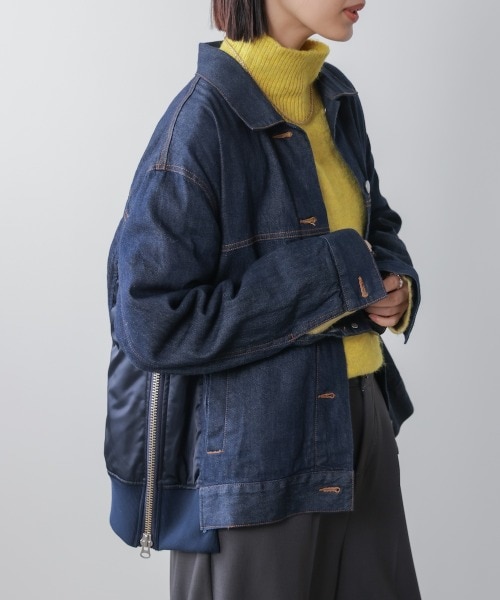 日本製】ドッキングデニムジャケット｜ブージュルードの通販｜&mall