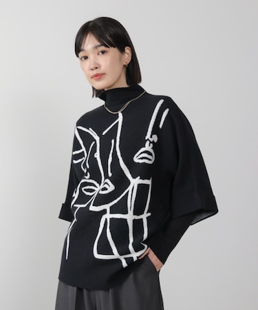 フェイスアートニット