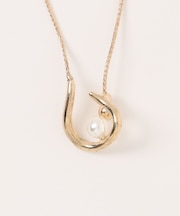 フックパールスライドネックレス