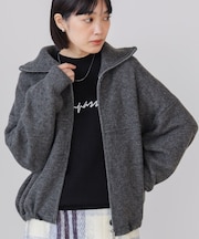 ニットライトジップアウター