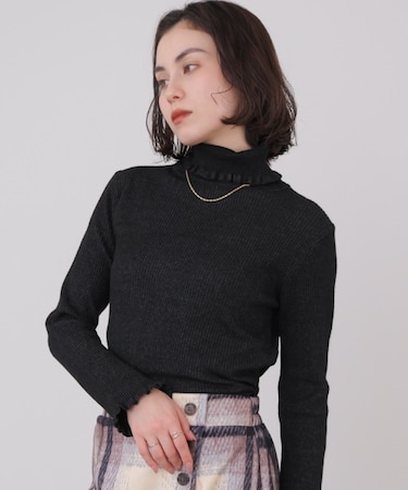 フリルリブニットタートル