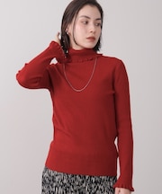 フリルリブニットタートル