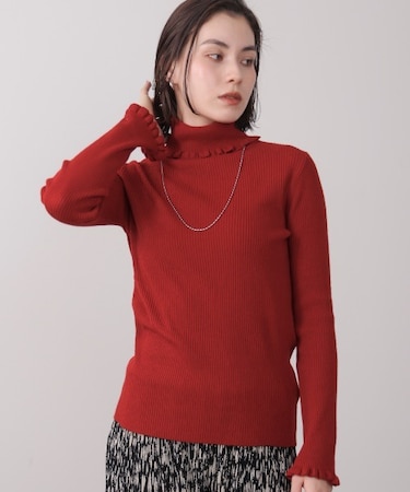 フリルリブニットタートル