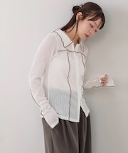 【Bab】ウェーフ゛メロウホックシャツトッフ゜ス