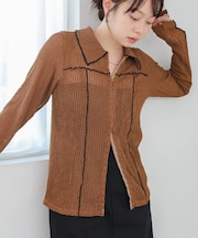 【Bab】ウェーフ゛メロウホックシャツトッフ゜ス