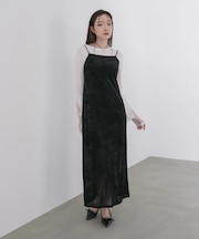 【Bab】シアーヘ゛ロアカッフ゜付きキャミワンヒ゜ース