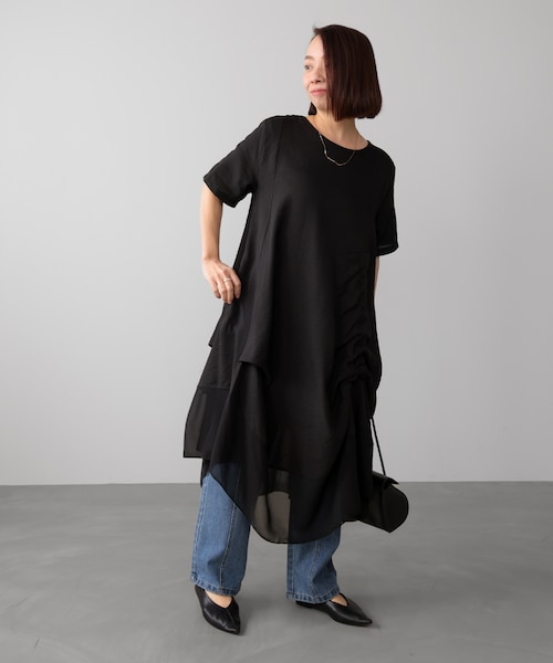 レイヤードストライプチュニック｜ブージュルードの通販｜&mall