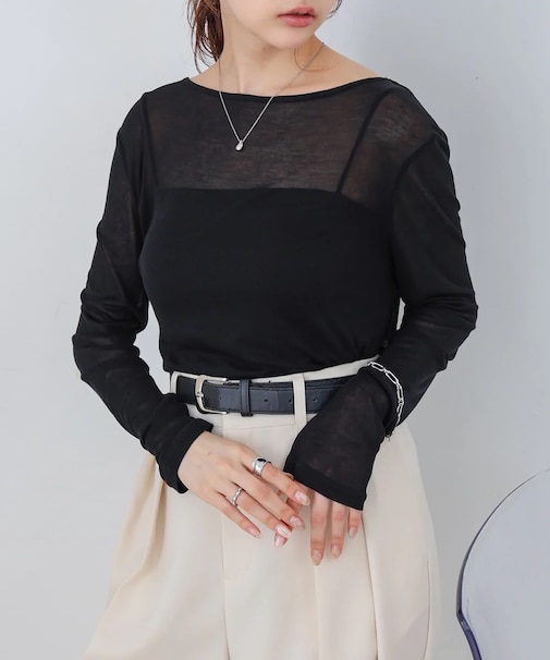 【Bab】バックドレープデザイントップス