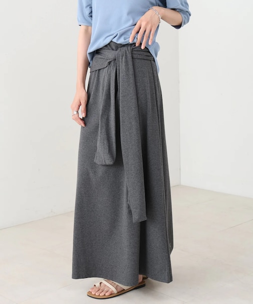 【Bab】レイヤードデザイン スウェットスカート