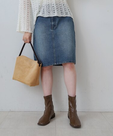 【Bab】12OZデニムミディスカート