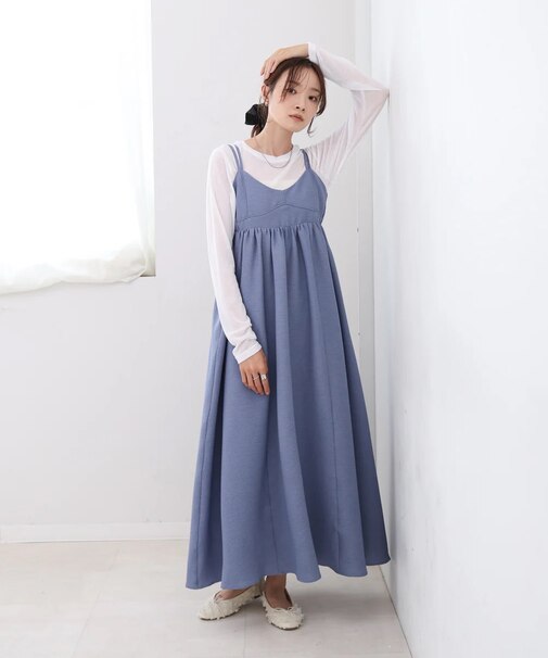 【Bab】ヒ゛スチェライクフレアキャミワンヒ゜ース