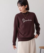 刺繍ロコ゛ニット