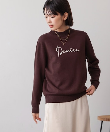 刺繍ロコ゛ニット