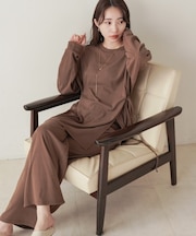 【Bab】サイドリボン付きセットトップス