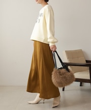 ワッシャーサテンロンク゛スカート