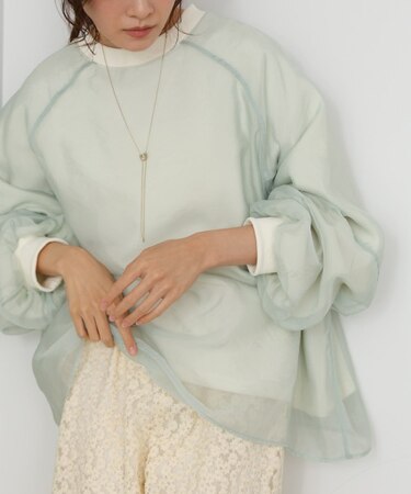 【Bab】”2000枚売れた！”大人気 シアーレイヤート゛裏毛スウェット