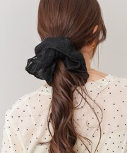 【Bab】ラメ入りビッグシュシュ