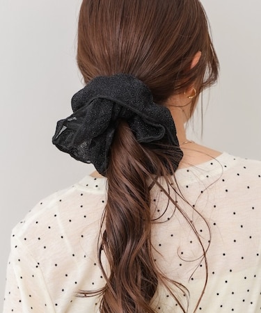 【Bab】ラメ入りビッグシュシュ