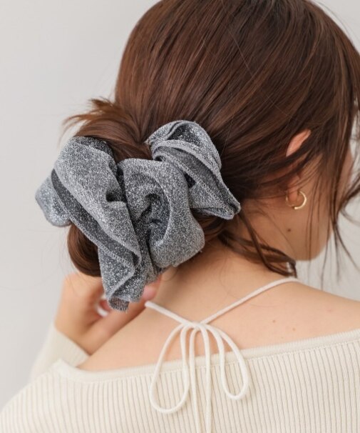 【Bab】ラメ入りビッグシュシュ