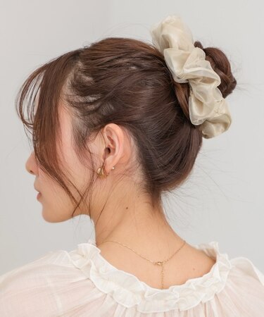 【Bab】オーガンジー×サテンシュシュ