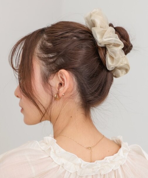 【Bab】オーガンジー×サテンシュシュ