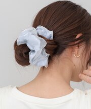 【Bab】オーガンジー×サテンシュシュ