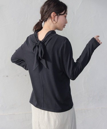 前後２ＷＡＹリボンタイカットソー