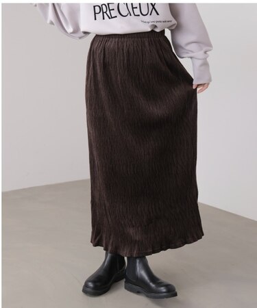 クラッシュベロアナロースカート