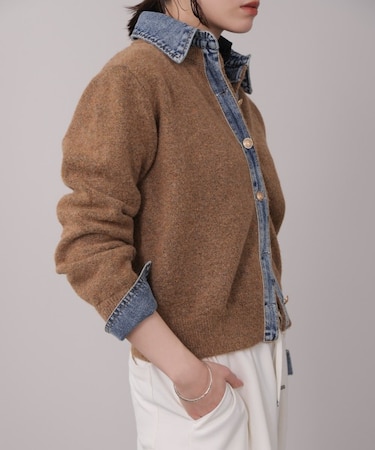 デニムニットドッキングジャケット