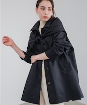 スカーフ付スプリングコート