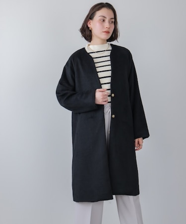 ライトシャギーウールロングコート