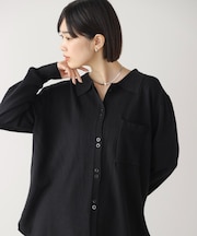 ニットポロカーディガン