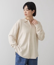 ニットポロカーディガン
